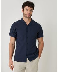 Threadbare - Linen Cotton Blend Short Sleeve Shirt - Lyst