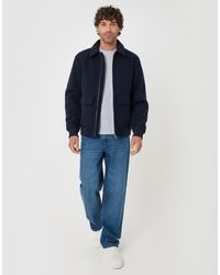 Threadbare - Faux Wool Collared Lightweight Jacket - Lyst