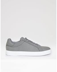 Threadbare - Faux Suede Court Trainers - Lyst