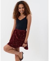 Threadbare - Sequin Mini Swing Skirt - Lyst