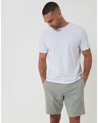 Threadbare - Regular Fit Linen Blend Shorts With Belt - Lyst