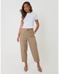 Threadbare - Curved Seam Barrel Leg Trousers - Lyst