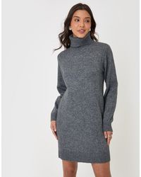 Threadbare - Turtle Neck Mini Jumper Dress - Lyst
