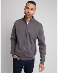 Threadbare - Funnel Neck Zip Through Sweatshirt - Lyst