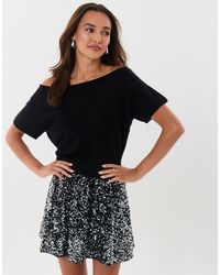 Threadbare - Short Sleeve Slash Neck Jumper - Lyst