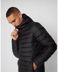 Threadbare - Matte Finish Padded Hooded Jacket - Lyst