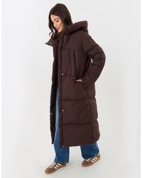 Threadbare - Petite Showerproof Maxi Puffer Coat - Lyst