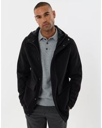 Threadbare - Faux Wool Hooded Jacket - Lyst