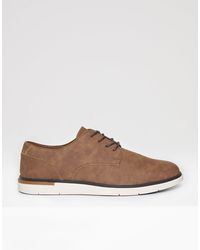 Threadbare - Faux Suede Derby Shoes - Lyst