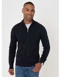 Threadbare - Funnel Neck Quarter Zip Knitted Jumper - Lyst