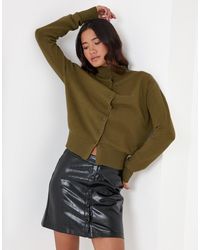 Threadbare - Faux Leather Button Front Mini Skirt - Lyst