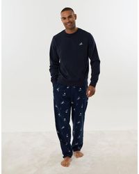 Threadbare - Ski Print Long Sleeve Pyjama Set - Lyst