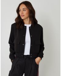 Threadbare - Patch Pocket Bomber Jacket - Lyst