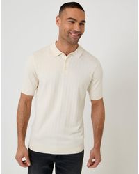 Threadbare - Zig Zag Stitch Knitted Polo - Lyst