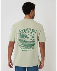 Threadbare - Relaxed Fit Boston Peached Cotton T-Shirt - Lyst
