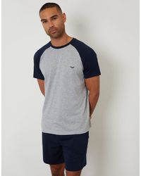 Threadbare - Raglan Short Sleeve Top & Shorts Lounge Set - Lyst
