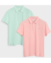 Threadbare - 2 Pack Single Jersey Cotton Polo Shirts - Lyst