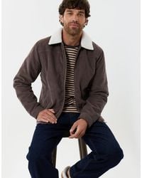 Threadbare - Corduroy Jacket With Sherpa Collar & Lining - Lyst