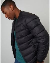 Threadbare - Quilted Bomber Jacket - Lyst