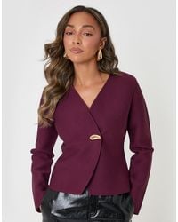 Threadbare - Metallic Button V-Neck Cardigan - Lyst