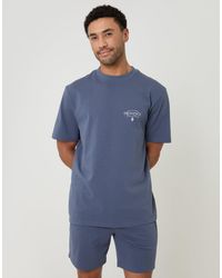 Threadbare - Relaxed Fit Graphic Top & Shorts Lounge Set - Lyst