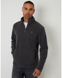 Threadbare - Quarter Zip Microfleece Sweatshirt - Lyst