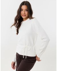 Threadbare - Tie Detail Shoulder Pad Jumper - Lyst