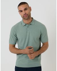 Threadbare - Basket Stitch Knitted Polo - Lyst