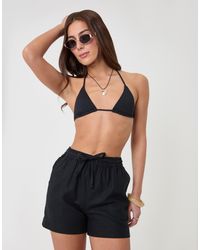 Threadbare - Linen Blend Tie Waist Shorts - Lyst