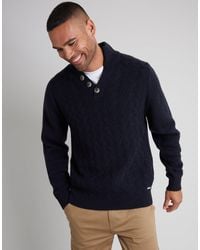 Threadbare - Mock Neck Funnel Neck Cable Knit Jumper - Lyst