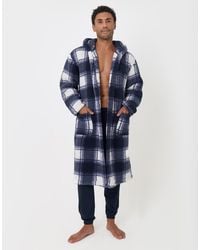 Threadbare - Hooded Fleece Dressing Gown - Lyst