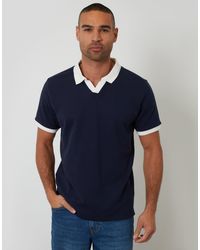 Threadbare - Trophy Neck Waffle Polo Shirt - Lyst