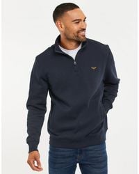 Threadbare - The Essential Cotton Rich Quarter Zip Sweatshirt - Lyst