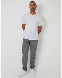 Threadbare - Elasticated Waist Cargo Trousers - Lyst