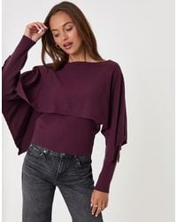 Threadbare - Long Sleeve Cape Top - Lyst