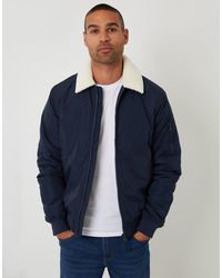 Threadbare - Borg Collar Bomber Jacket - Lyst