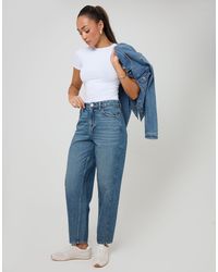Threadbare - Petite Barrel Leg Jeans - Lyst