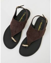 Threadbare - T-Strap Toe Loop Sandals - Lyst