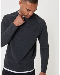 Threadbare - Mock Tee Textured Knit Crew Neck Jumper - Lyst