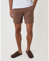 Threadbare - Shorter Length Elasticated Waist Linen Blend Shorts - Lyst