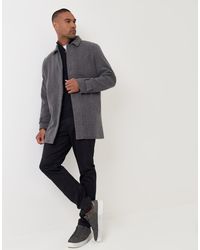 Threadbare - Longline Funnel Neck Coat - Lyst