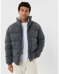 Threadbare - Brushed Funnel Neck Puffer Coat - Lyst