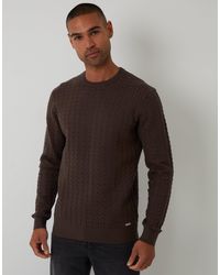 Threadbare - Cable Knit Crew Neck Jumper - Lyst