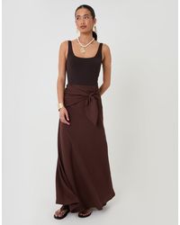 Threadbare - Tie Sash Maxi Skirt - Lyst