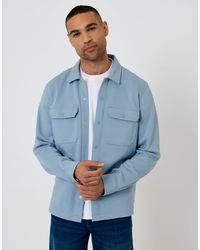 Threadbare - Pique Popper Fastening Shacket - Lyst