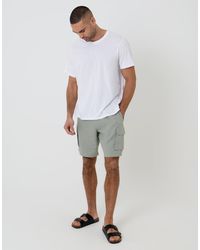 Threadbare - Linen Blend Cargo Shorts - Lyst
