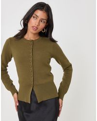 Threadbare - Crew Neck Compact Knitted Cardigan - Lyst