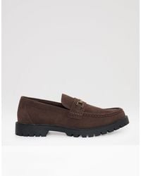 Threadbare - Faux Suede Slip On Loafers - Lyst