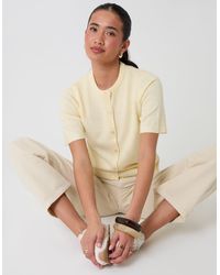 Threadbare - Crew Neck Short Sleeve Knitted Cardigan - Lyst