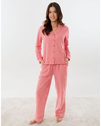Threadbare - Petite Cotton Button Up Pyjama Set - Lyst